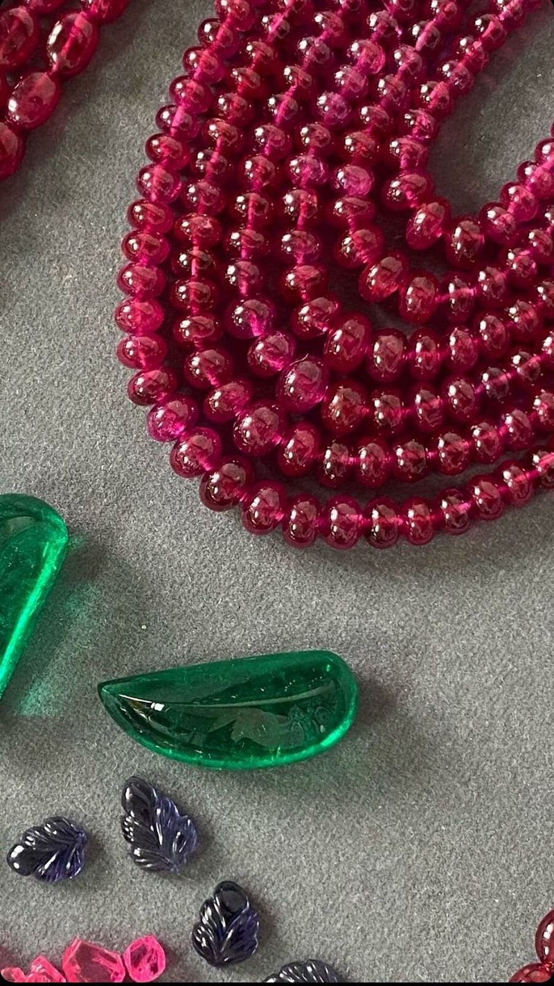 Colourful beads and carved stones in a photo attached to Nomad00264962525’s Tripadvisor review